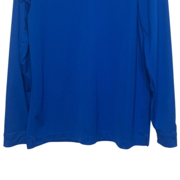 Nike Golf Dri-Fit Kalkreuth Long Sleeve Polo Shirt Mens Medium Blue Long Sleeves - Picture 4 of 8